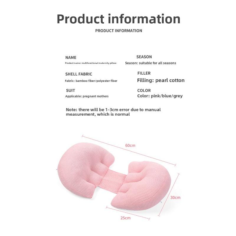 Pregnant Women's Pillow Protecting Waist Side Sleeping Side Sleeping Pillow Support Abdomen U-shaped Pillow Pure Cotton