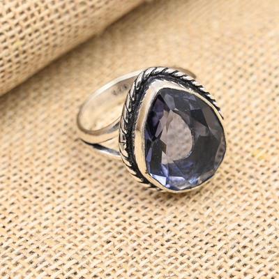 Wonderful Iolite Gemstone Handmade 925 Sterling Silver Jewelry Ring