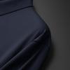 Dibinze Men's Plus Size Stretch Wrinkle-Free Embroidered Long Sleeve Shirt