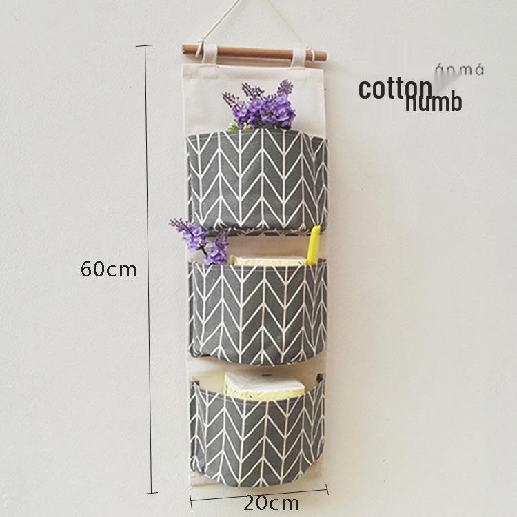 Wen'er Wandmontierte Mehrschichtige Hängeaufbewahrungstasche für Studentenwohnheime