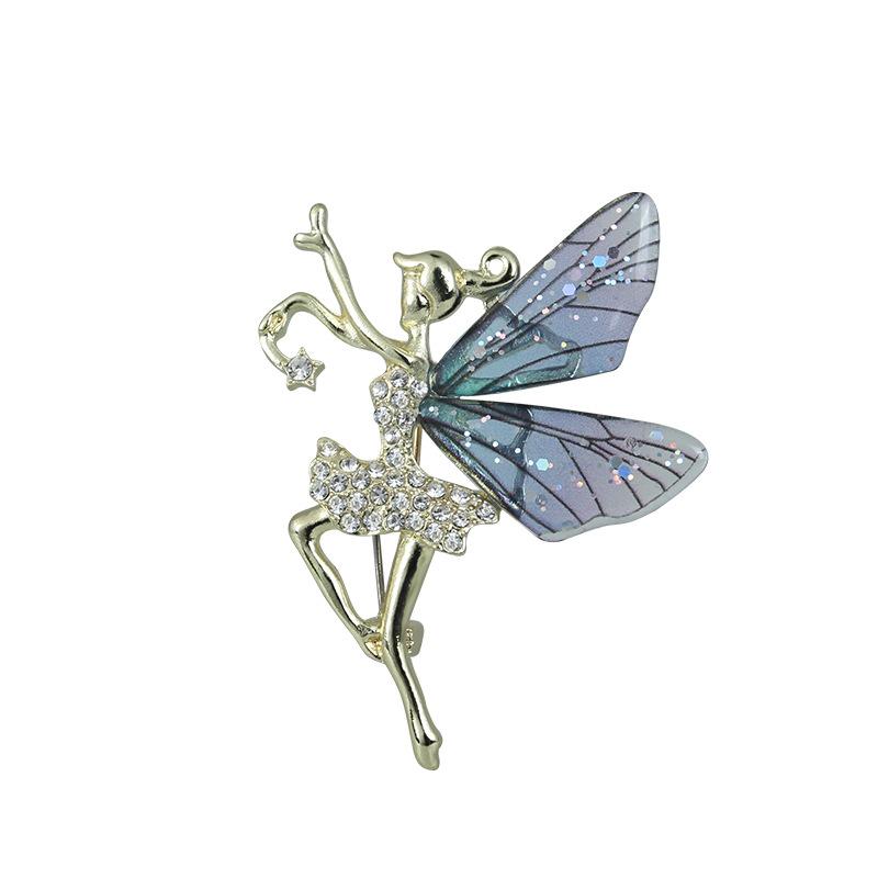 Dancing Girl Female Angel High-end Anti-exposure Fixed Accessory Brooch