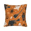 Halloween Square Pillow Cases Pumpkin Black Cats Cushion Cover Customized Decorative Throw Pillow Case Cover for Home 45x45cm