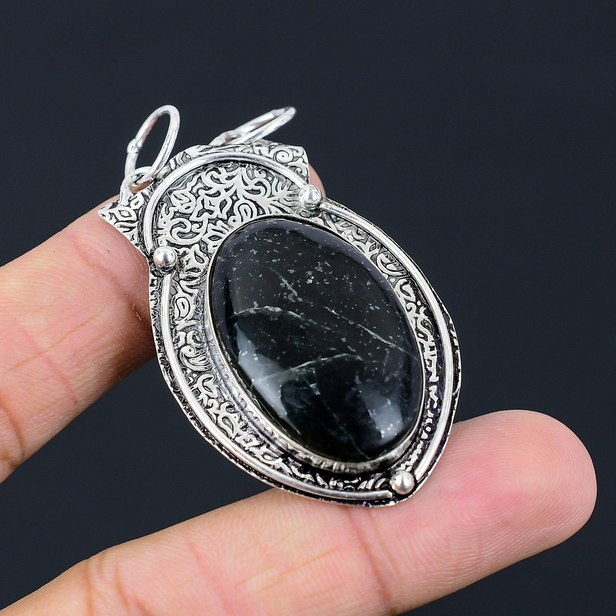 Daughters Day Sale Natural Vasonite Sister Pendant Jewelry 925 Sterling Silver