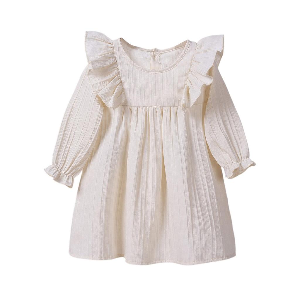 Sommerkleid für Mädchen - Ärmelloses Freizeit-Sonnenkleid in Unifarbe