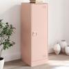 VidaXL Buffet Pink 34.5x39x107 Cm Steel, Cabinet, Cupboard, High Buffet, Side Cabinet, Storage Cabinet, Organizer 841704