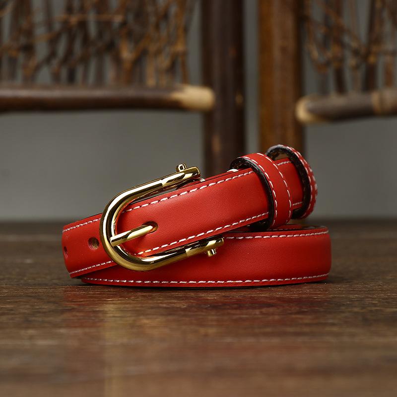 

Женский кожаный ремень в корейском стиле, простой модный тренд, новый повседневный ремень из чистой коровьей кожи для джинсов 115cm