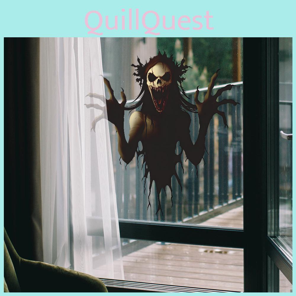 Halloween Thrilling Wall Breaking Zombie Ghost Living Room Home Decor Stickers