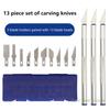 Komplettes 13-teiliges Metall-Kunstmesserset, Bastelwerkzeuge aus Aluminiumlegierung - Ideal für Papierschneiden, Handarbeiten & Modellbau