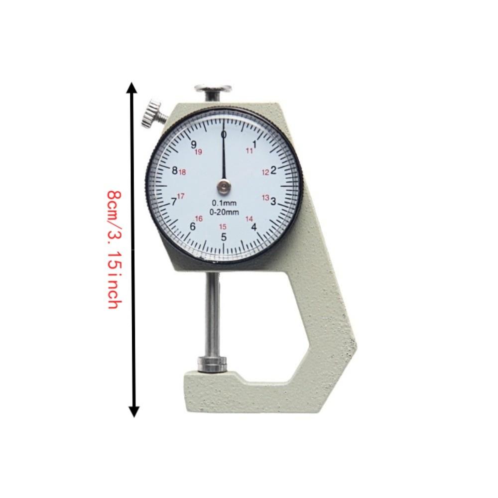 0-20mm Range Thickness Gauge Flat Head Design Flat Head Thickness Gauge  For Leather Measurement