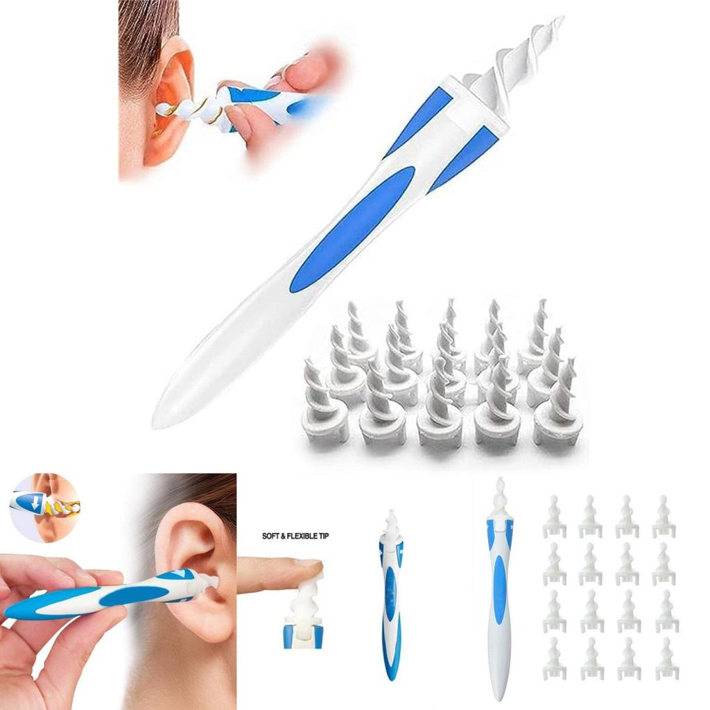 Silicone Spiral Ear Cleaning Tool Set For Safe Ear Hygiene And Personal Care
