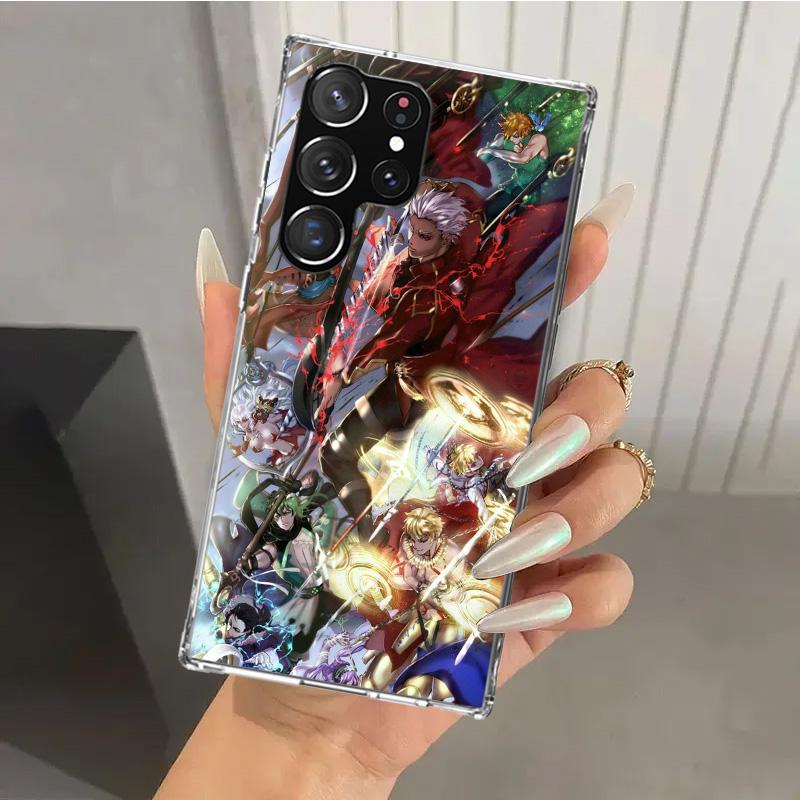 Fate Zero Stay Night Saber Phone Case for Samsung Galaxy S26 S24 S23 Ultra S25 Edge S22 S21 Plus S20 FE + Soft Print Shell Funda