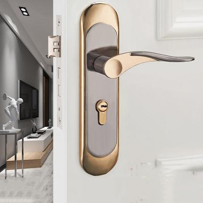 European Style Bedroom Interior Door Lock Vintage Easy Install Security Lock Universal Anti-Theft Gate Lock Interior Door Knobs