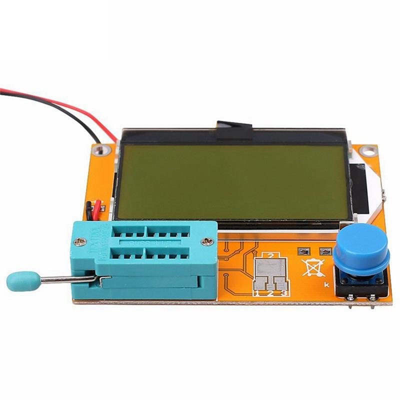 Transistor Tester Capacitor Resistor Diode Triode Thyristor Double Diode Thyristor Tester LCR-T4 Multifunctional Yellow 1 PCS