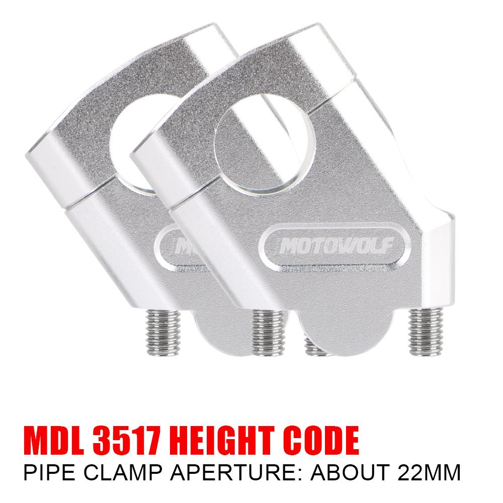 Motocross Handle Clamp For Yamaha For BMW Motorbike Accessories Mount Pit Bike Universal 22mm 28mm Extend Adapter Motorcycle Handlebar Riser