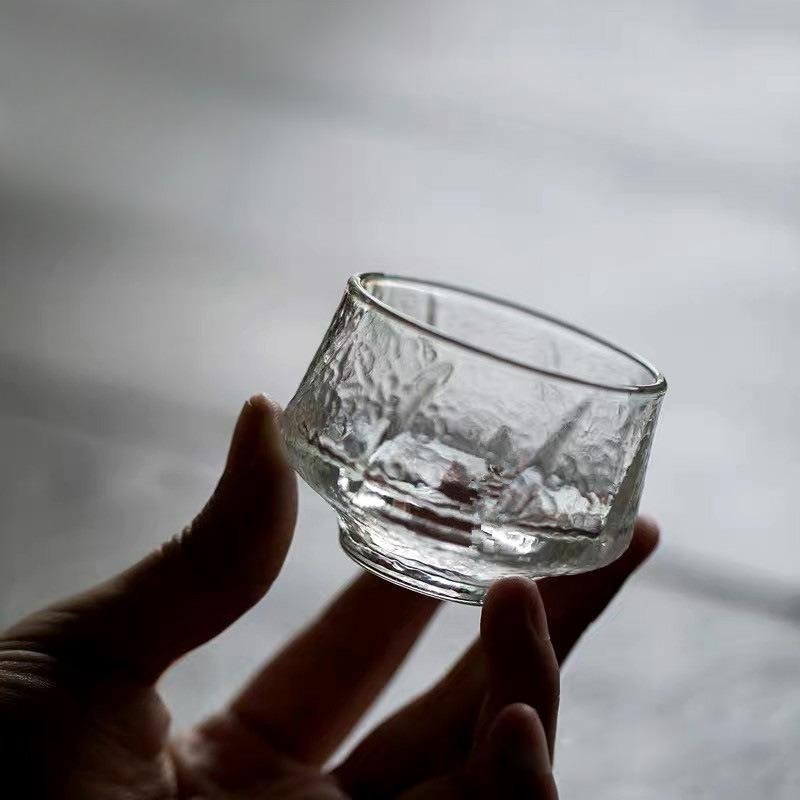 Japanese Style Glass Teacup Small Capacity Transparent Heat Resistant Kung Fu Master Cup Tea Cup Teaware Accessories 2025 New