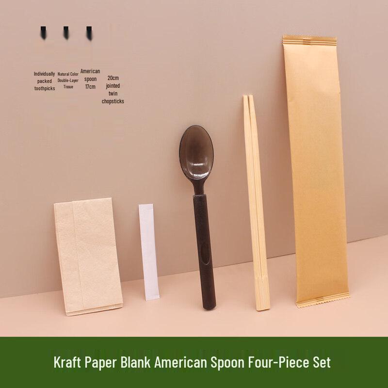 ZISIZ Premium Disposable Bamboo Dining Set