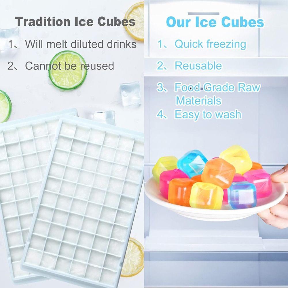 Washable Ice Making Molds Reusable Ice Maker Replacement Ice Cubes
