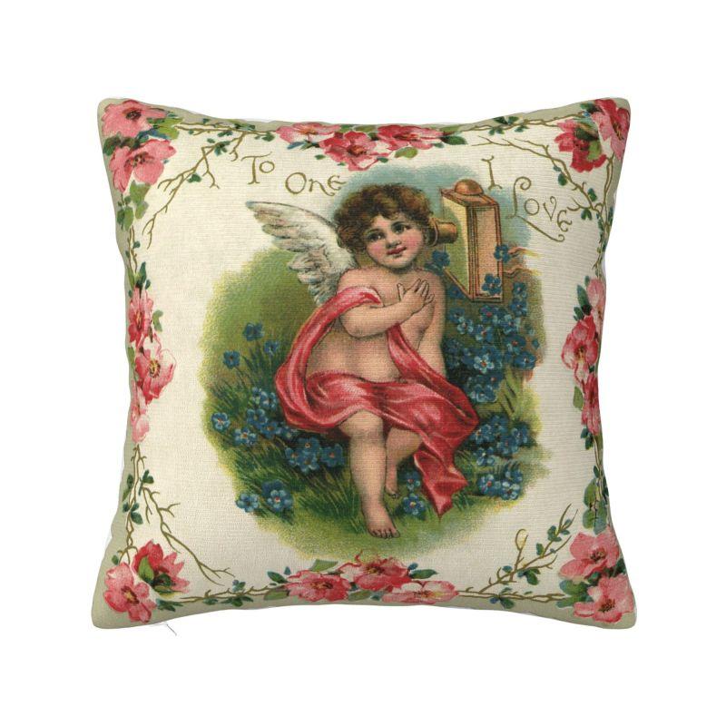 Aesthetic Renaissance Angel Cushion Cover Boucher Rococo Art Soft Nordic Pillow Decor Home