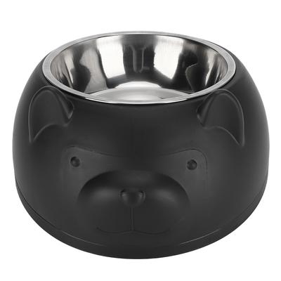 Haustier Katze Futternapf Edelstahl Hundenapf Wasserspender Napf Rutschfest Fressnapf(mit Edelstahl