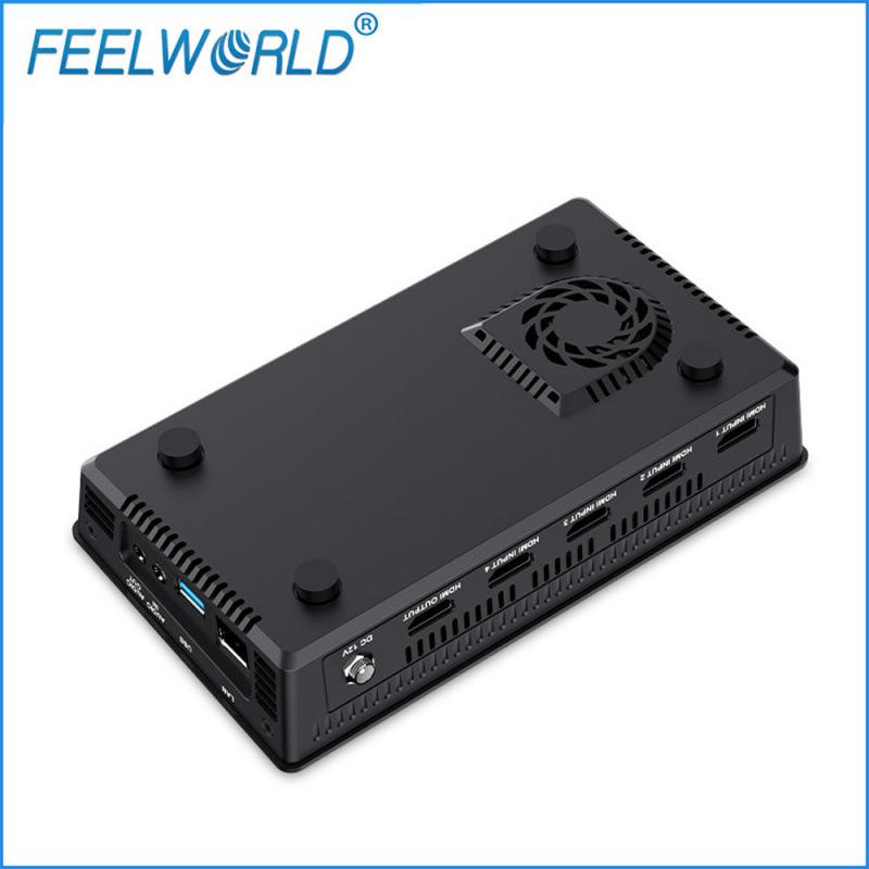 FEELWORLD L2 PLUS Multi-Camera Video Switcher with Chroma Key Control and PTZ Camera USB Direct.