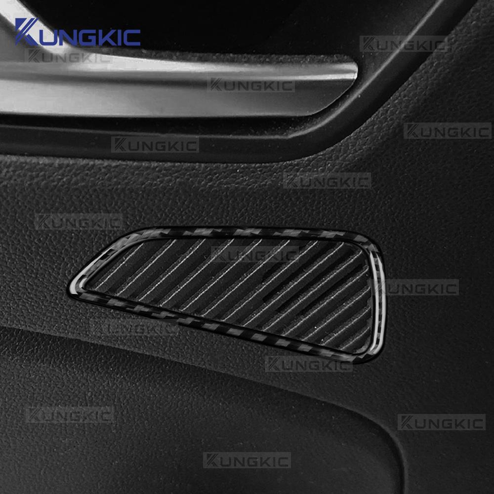 Real Soft Carbon Fiber Sticker For Renault Clio 5 MK5 2020 2021 2022 2023 2024 2025 LHD RHD Car Rear Door Speaker Frame Trim