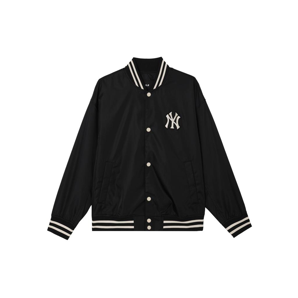 Varsity New York Yankees Jumper Baseball Collar Striped Letter American Vintage Long Sleeve Jacket Unisex Jackets Black 3AJPV0344-50BKS
