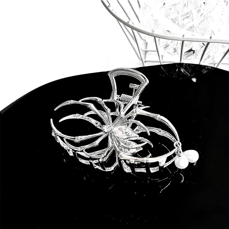 

1/2 шт. Металлический зажим-краб Wansheng Big Spider Новый милый крутой стиль Затылок Диск для волос Акула Захват Аксессуар для волос