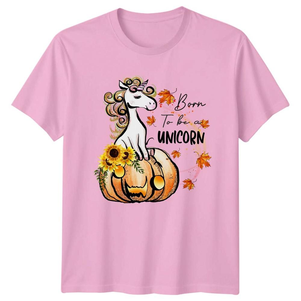 Born To Be A Unicorn Unisexs TShirt Fall Unicorn Birthday Gift For Her