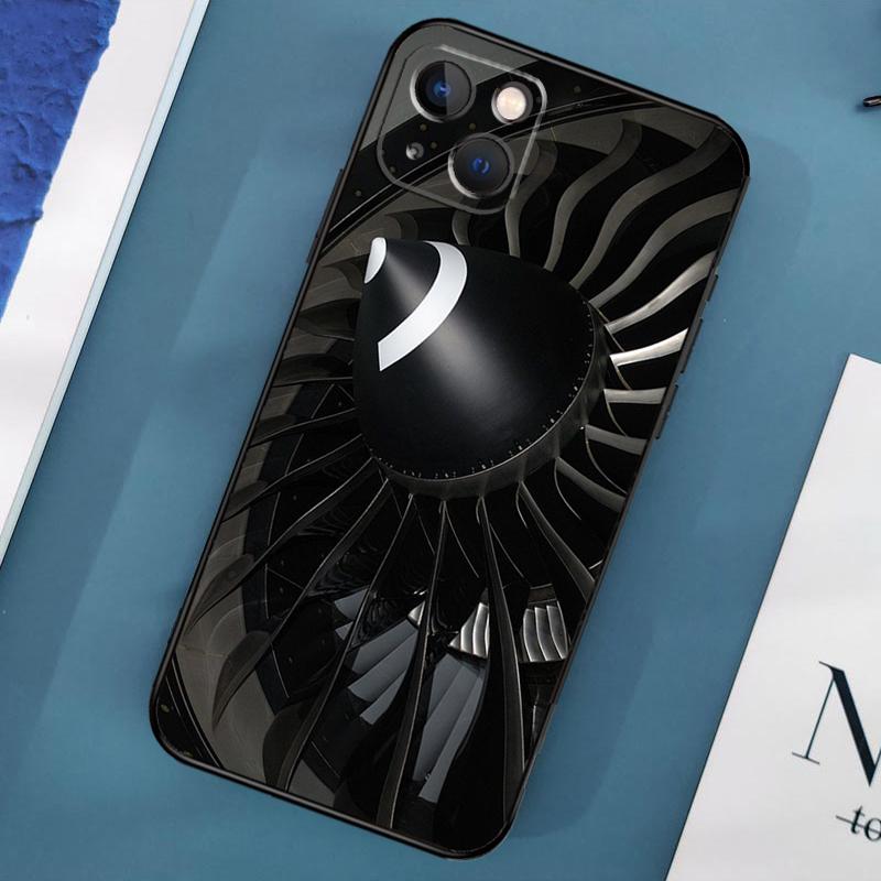 

Jet Turbofan Engine Phone Case For iPhone 17 Pro Max 11 14 15 16 Pro Max 13 12 Mini 16 15 Plus 16e 17 Air Cover iPhone 15