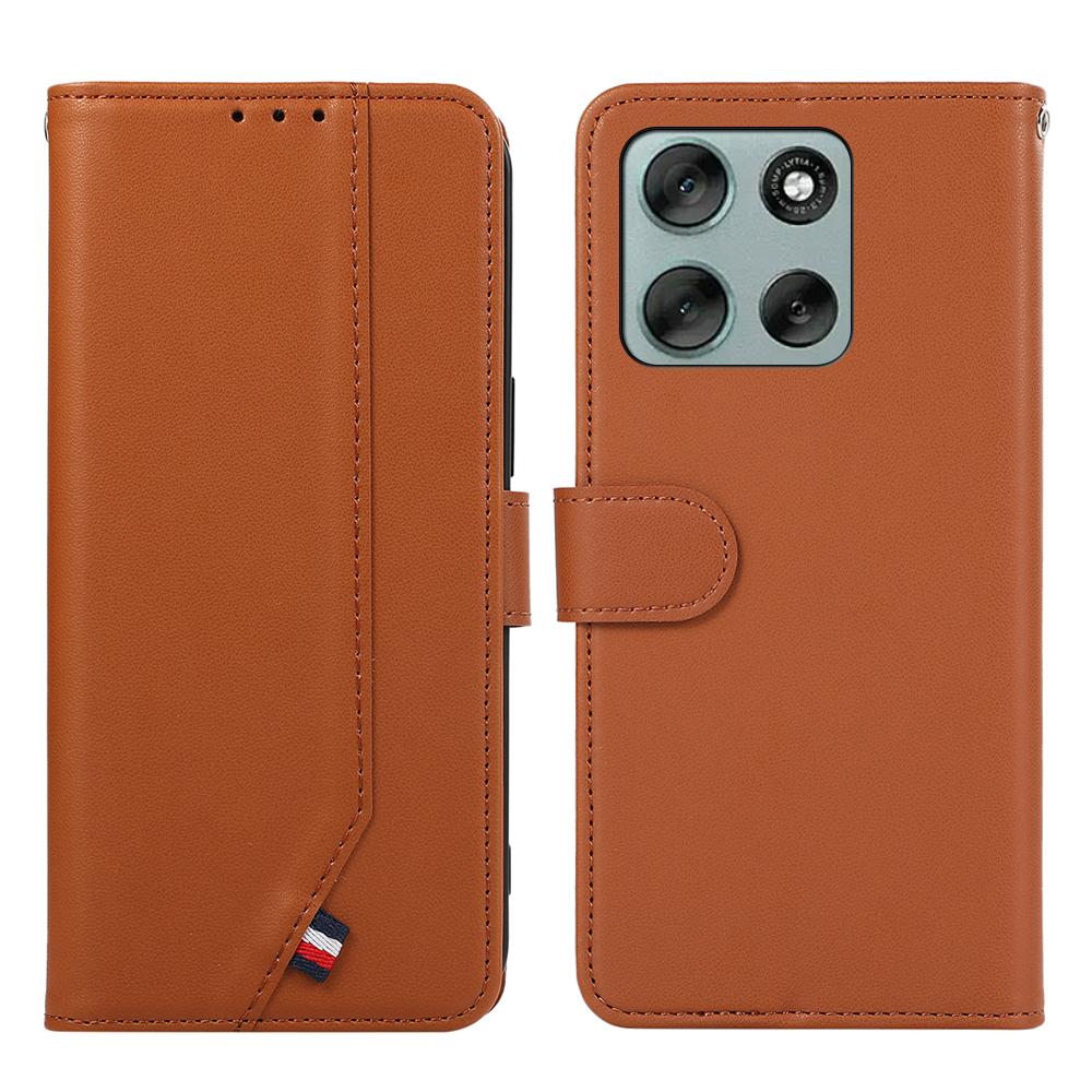 Pro Motorola Moto G56 5G Pouzdro RFID Blokující Vyklápěcí Kožený Kryt na Telefon