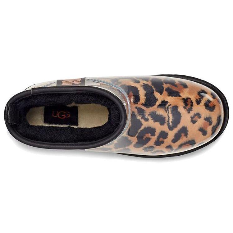 UGG Klasické Průhledné Mini Teplé Odolné Protiskluzové Ležérní Krátké Sněhule Dámské boty Leopard 1122512-BTC
