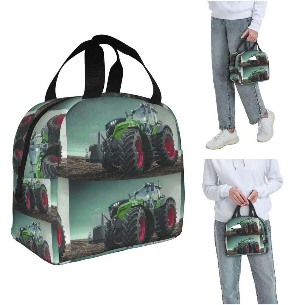 Farming Tractor Fendt Insulated Lunch Bag for Women Kids Leakproof Food Boxes Thermal Lunch Box Tote
