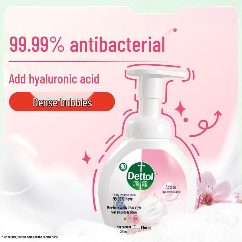 Dettol Antibacterial Disinfecting Foam Hand Soap