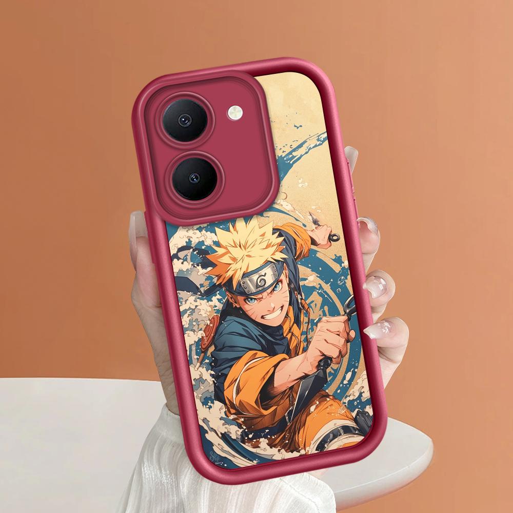 Soft Silicone Square Ladders Cartoon Pattern Full Cover Camera Protection Shockproof Case for iPhone Infinix Tecno Vivo