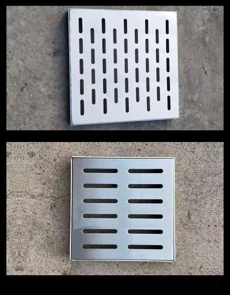 Universal Odor-Proof Stainless Steel Invisible Manhole Cover for Courtyard Drainage