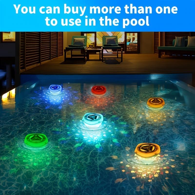 LED Bath Light Swimming Pool Light with Floating Fish Projection Multi-Color Fountain Underwater Light Suitable as a Halloween