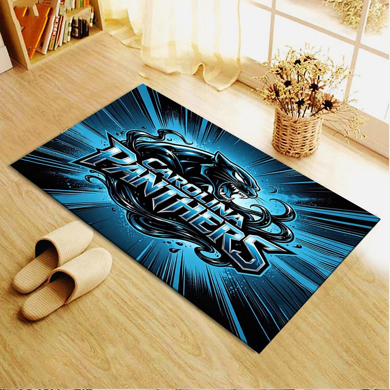 Carolina Panthers Carpet Rug for Living Room Bedroom Home Sofa Decoration,Kids play Non-slip Floor Mat