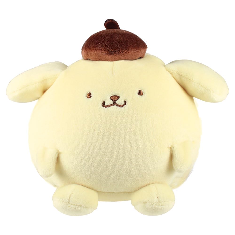 

Tees Factory Sanrio Characters Mottsumi Plush 130mm H x 150mm W x 90mm D Toy, Pompompurin, (SR-5529227PU)