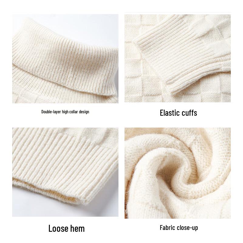 Mao Ren Unisex High Collar Heavyweight Knit Sweater