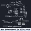 For BYD SONG L EV 2024 2025 TPU Car Navigation Screen Film Gearbox Protective Sticker Anti-scratch Interior Accessories