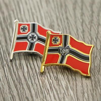 Distintivo a Spilla Bandiera Croce Prussiana: Medaglia Straniera Regalo da Collezione