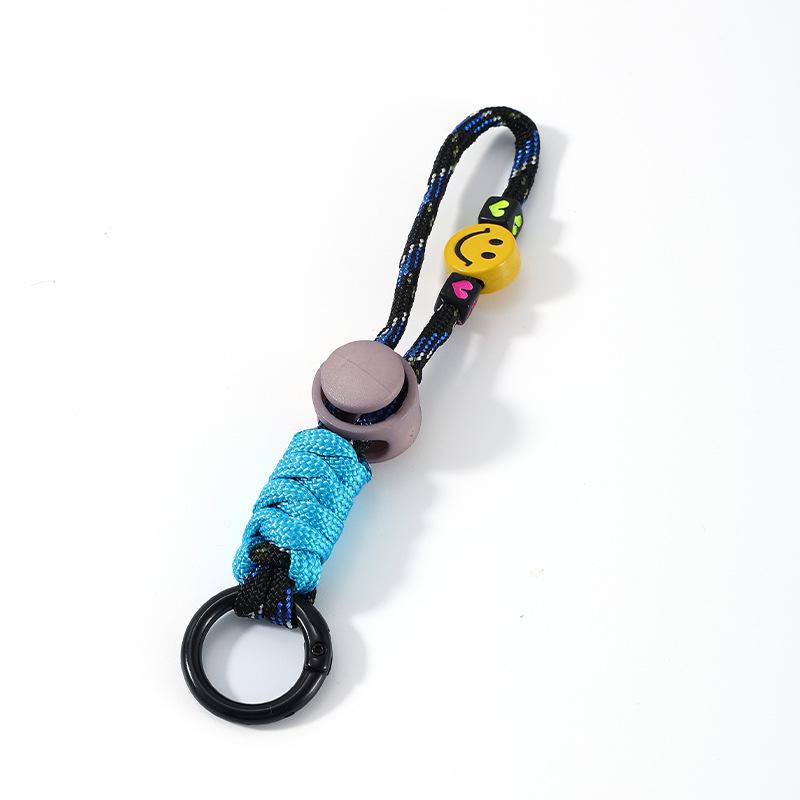 Smiling Face Cartoon Doll Lanyard Keychain - Child's Clothing, Pencil Case, Phone & Camera Strap Ornament