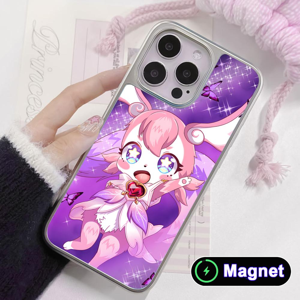 HSR Mem Silver Plating Magsafe Mobile Phone Case for iPhone 17 16 15 14 13 12 11 Air Pro Max Plus Colorful Cover