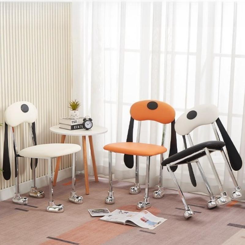 Nordic Chairs Morden Luxury Elegant Aesthetic Dining Chair Ergonomic Interior Lounge Living Room Furniture Chair with Backrest