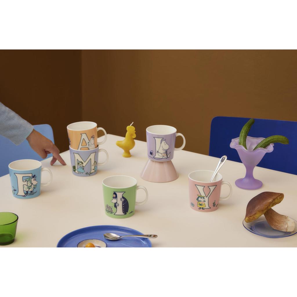 Moomin by ARABIA Alphabet Collection Moomin 1066900 [Officially Imported] Mug, 0.4L, "M" Tableware, Arabia,