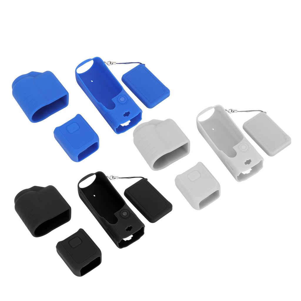 4 In 1 Protective Case Cover for  Pocket 3 Silicone Screen Lens Protector Sleeve Action Camera A