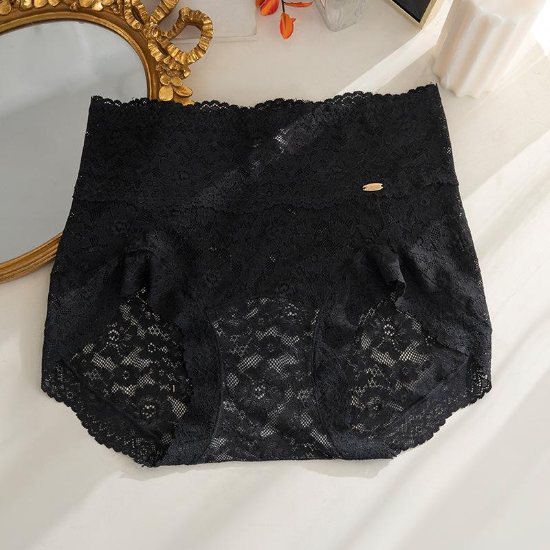 Big Size Female Summer Thin Sexy Seduction Lace Without A Mark in The Waist Antibacterial Crotch Triangle Briefs