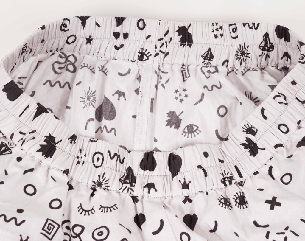 Inkmeso Bedruckte Pyjama-Sets für Herren s Knopfleiste Klassische Nachtwäsche Leichte Baumwolle