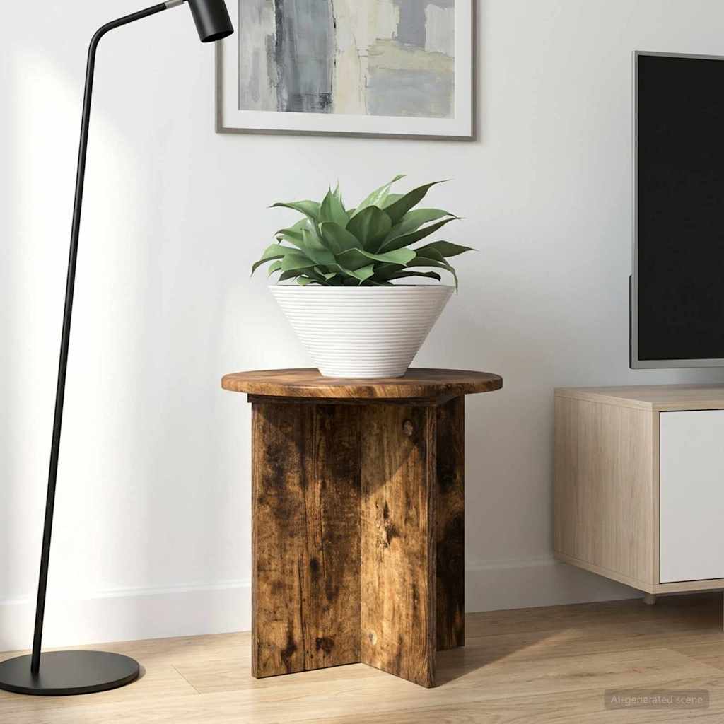 Plant Stand 2 pcs Smoked Oak 40 x 40 x 40 cm