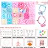 Children Bead Crafting Set Colorful Plastic Materials Handmade Accessories Gift